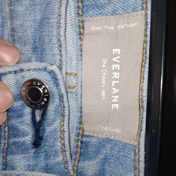 EVERLANE the original cheeky jean BLUE 26 cropped - Picture 12 of 12